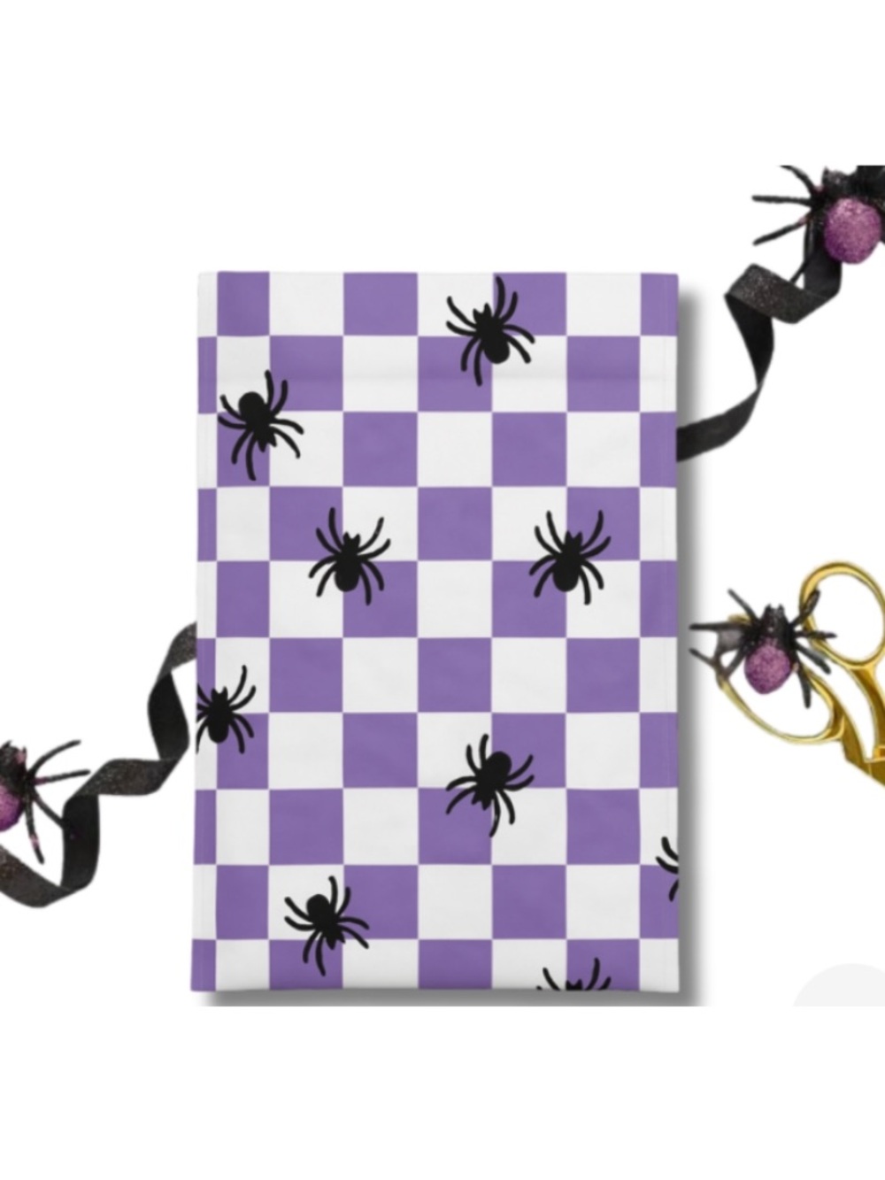 Purple Checker Spider Polymailers.